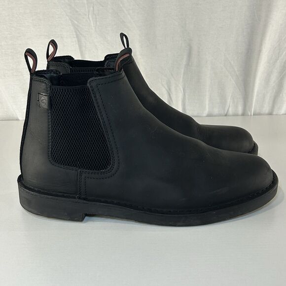 Clark\'s Shepton Easy Boots Black Leather Ankle Chukka Chelsea  Men Size 13 main image 7